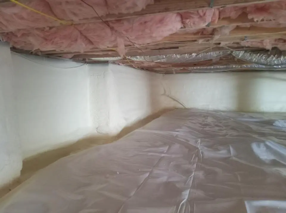 Crawl space encapsulation with closed-cell spray foam for Metal Roof Coating in Casper